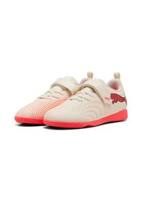 Puma, Unisex, Puma Fussballschuh &raquo;FUTURE 9 PLAY IT V JR&laquo; f&uuml;r Halle und Strasse, f&uuml;r Jugendliche, sugarot almond, Puma wei&szlig;, ultra rot, Puma schwarz, 