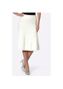 Heine, Unisex, Heine Strickrock, ecru, 46, mit haarigem Flauschgarn