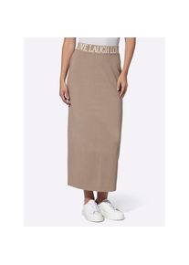 Heine, Unisex, Heine Strickrock, sesam, 42, Jerseyrock
