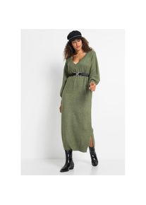 Bonprix, Unisex, bonprix Strickkleid &raquo;Oversized Strickkleid in Midil&auml;nge&laquo; aus Polyacryl, Polyester und Elasthan, l&auml;ssig geschnitten, Midil&auml;nge, 