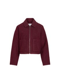 Vila, Unisex, Kurzjacke &raquo;VIJADAS ZIPPER JACKET - NOOS&laquo; Kunstfaser, port royale, 34, Modische, kurze Jacke von Vila