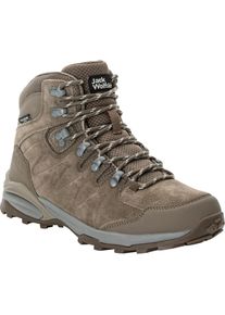 Jack Wolfskin, Unisex, Wanderschuh &raquo;REFUGIO TEXAPORE MID W&laquo; wasserdicht, Trekkingschuh, chestnut, 42,5, Robuster Wanderschuh von Jack Wolfskin mit 