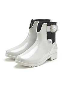 Vivance, Unisex, Gummistiefelette &raquo;Herbststiefelette&laquo; Gummistiefel im Chelsea-Look, Schlupfstiefel, Boots, Stiefel VEGAN, grau, 41, Mit Stretcheinsatz