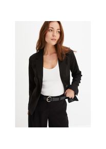 bonprix, Unisex, bonprix Jackenblazer &raquo;Blazer&laquo; festlicher Stil, schmale Passform, mit Paspeltaschen, schwarz, 40, Jackenblazer mit praktischem 