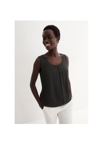 bonprix, Unisex, bonprix Blusentop lockerer Schnitt, f&uuml;r Fr&uuml;hjahrsmode und Sommermode, aus Polyester, schwarz, 46, Lockerer Schnitt sorgt f&uuml;r 