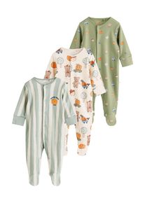 next Schlafanzug Jungen Gr&ouml;&szlig;e 86 sand / gr&uuml;n / schilf / orange
