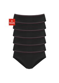 H.I.S. H.I.S, Unisex, Bikinislip 6er-Pack, aus elastischer Baumwoll-Qualit&auml;t, schwarz, 36/38, H.I.S Bikinislips im 6er-Pack