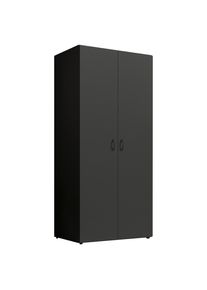 Livetastic Dreht&uuml;renschrank , Graphitfarben , Holzwerkstoff , 1 F&auml;cher , 0 Schublade(n) Schubladen , 81x176x51.1 cm , Schlafzimmer, Komplette Schlafzimmer und Serien, Schlafzimmerserie