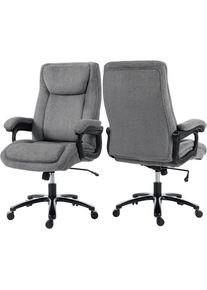 Duo Collection, Chefsessel &raquo;Ivo 200 kg&laquo; () 1 Stk.bis zu 200 kg belastbar, besonders robust, kieselgrau, schwarz, kieselgrau, B/H/T: 76 cm x 119 cm x 