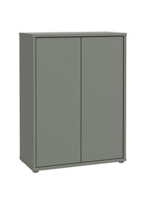 Xora Schuhschrank , Salbeigr&uuml;n , Kunststoff , 4 F&auml;cher , 74.5x99.1x34.9 cm , Typenauswahl, stehend , Garderobe, Schuhaufbewahrung, Schuhschr&auml;nke