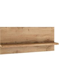 Kochstation, KOCHSTATION Wandboard &raquo;KS-Milan&laquo; Regal in nat&uuml;rlichen Wotaneiche-Dekor, praktische Ablagefl&auml;che, wotaneiche, Holzwerkstoff, B/H/T: 50 cm 