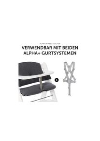 hauck, Kinder-Sitzauflage &raquo;Select, jersey charcoal&laquo; f&uuml;r den ALPHA+ Holzhochstuhl und weitere Modelle, jersey charcoal, Einheitsgr&ouml;&szlig;e, Kinder-