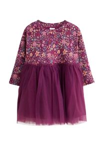 next Kleid M&auml;dchen Gr&ouml;&szlig;e 122 hellblau / rostbraun / apricot / weinrot