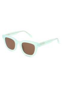 Fielmann Q 085 SUN FLEX CL YORI | Lunettes de soleil unisexe | Carr&eacute;e | Monture: Polyallyldiglycolcarbonate (CR39) Vert Laiteux | Couleur du verre: 