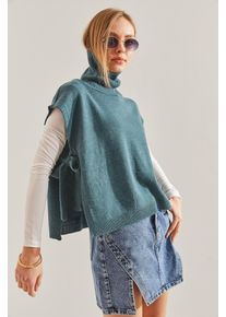 Bianco Lucci Pullunder Damen Gr&ouml;&szlig;e XS/XL smaragd