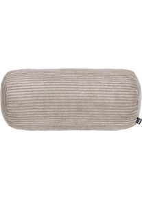 done., done. Nackenrolle &raquo;Zoom&laquo; Nackenrolle aus modernem Kordstoff, taupe, Obermaterial: 92% Polyester, 8% Nylon, B/H/L: 25 cm x 25 cm x 50 cm