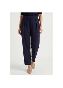 Richroyal, Unisex, RICHROYAL Bundfaltenhose im Barrel-Fit, midnight blau, XL, N-Gr, Jerseyhose von RichRoyal