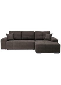 CARRYHOME Ecksofa , Braun , Kunststoff , Uni , F&uuml;llung: Schaumstoff,Schaumstoff , Ottomane rechts, L-Form , 280x194 cm , Stoffauswahl, Liegefunktion, seitenverkehrt erh&auml;ltlich, R&uuml;cken echt , Wohnzimmer, Sofas & Couches, Wohnlandschaften, Ecksofas