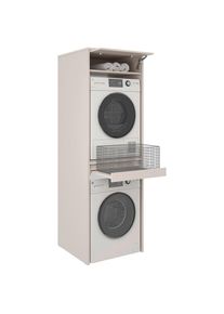 Xora Waschmaschinenschrank , Kaschmir , Holzwerkstoff , 67.5x210x67.5 cm , Waschk&uuml;che, Waschmaschinenschrank