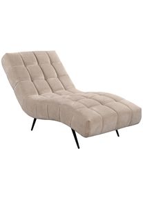Mid.you Relaxliege , Creme , Metall , 79x88x165 cm , Wohnzimmer, Sessel, Relaxliegen