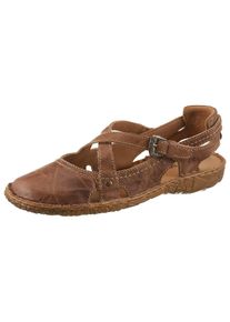 Josef Seibel, Unisex, Sandale &raquo;Rosalie 13&laquo; , Sommerschuh, Sandalette, Riemchensandale, im Used-Look, braun, 44, Mit verstellbarer Schnalle und 