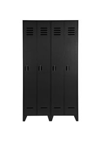 Woood, Woood Garderobenschrank &raquo;Stijn FSC -Kiefernholz mit 4-T&uuml;rer-Illusion, H 187 x B 103 x T 40 cm&laquo; Zwei T&uuml;ren im Lockerstil, Schutzlackiert, 