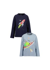 Blue Seven, Unisex, Langarmshirt Packung, 2 Baumwolle, multipack 2, 104, Longsleeve von Blue Seven
