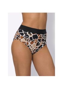 Jelmoli Unisex, Bikini-Hose, champagner, schoko, bedruckt, 40, Normalgr&ouml;ssen, bequemer Rundum-Dehnbund