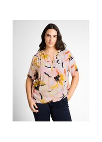 Tom Tailor Plus, Unisex, Tom Tailor PLUS Kurzarmbluse mit Allover-Print - Grosse Gr&ouml;ssen, big abstract flower print, 44, Klassische Bluse von TOM 