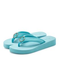 Lascana, Unisex, Lascana Badezehentrenner &raquo;Sandale, Badeschuh, Pantolette, Badelatsche, Flip Flop, Sommerschuh,&laquo; Zehentrenner mit Ringapplikation "