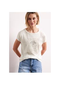 Street One, Unisex, Street One Shirttop mit Print, sanftes wei&szlig;, 46, Top f&uuml;r Unisex von Street One