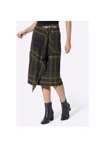 Heine, Unisex, Heine Wickelrock, moos, marine, kariert, 50, modischer Hingucker