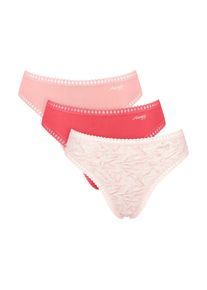 Sloggi, Unisex, Sloggi Slip &raquo;GO Crush&laquo; mit Spitzendetails, Multipack, hoher Beinausschnitt, rot, light combination, XL, Unisexslip von Sloggi