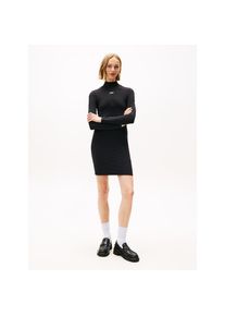 Tommy Jeans, Unisex, Minikleid &raquo;TJW SILVER SCRIPT MINI DRESS&laquo;, schwarz, L (40), N-Gr, Sportliches Jerseykleid von Tommy Jeans