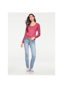 Linea Tesini By Heine, Unisex, Linea Tesini by heine Rundhalspullover &raquo;Rundhals-Pullover&laquo;, pink, 36, Ein universelles Kombi-Basic in aktuellen Farben