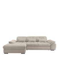 P & B Ecksofa , Beige , Metall , Uni , F&uuml;llung: Schaumstoff , L-Form , 314x184 cm , Made in EU , Liegefunktion, seitenverkehrt erh&auml;ltlich, R&uuml;cken echt, Armteil links, Armteil rechts , Wohnzimmer, Sofas & Couches, Wohnlandschaften, Ecksofas