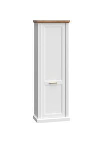 Goodproduct, GOODproduct Garderobenschrank &raquo;Tara&laquo; (H/B/T): 193/63/38cm, hochwertig UV lackiert, Soft-Close-Funktion, wei&szlig; matt, pacific walnut, 