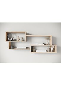 Home Affaire, Home Affaire Wandboard &raquo;Wandregal Trio&laquo; 1 Stk. tlg. Ideal als B&uuml;cherregal, Dekoregal oder Ablage im B&uuml;ro, eiche sonoma, Holzwerkstoff, B