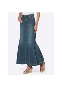 Heine, Unisex, Heine Jeansrock, blau, stone, washed, 44, feminine Godet-Form