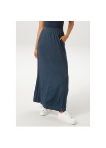 Aniston Casual, Unisex, Aniston CASUAL Maxirock im Marine Look, marine, 44, Unisexrock aus elastischer Jersey Qualit&auml;t