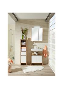 Xora Waschbeckenunterschrank , Weiss , Holzwerkstoff , 62x55x28 cm , Made in Germany , Badezimmer, Badezimmerschr&auml;nke, Waschbeckenunterschr&auml;nke