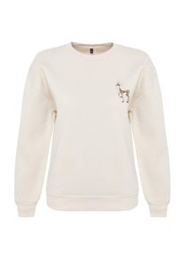 Trendyol Sweatshirt Damen Gr&ouml;&szlig;e M hellbraun / stone / schwarz / eierschale