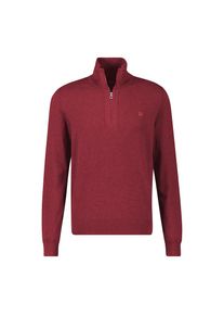 Lerros, Unisex, Lerros Strickpullover &raquo;Flachstrick-Troyer in Grossen Gr&ouml;ssen&laquo;, maple rot melange, 6XL, Edle Flachstrickoptik