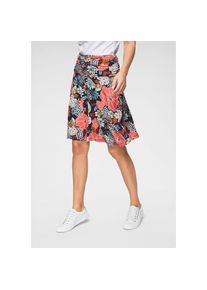 Aniston Selected, Unisex, Aniston SELECTED Jerseyrock mit Raffung am Bund, marine, koralle, wei&szlig;, gebl&uuml;mt, 44, Unisexrock aus bequemer Jersey-Qualit&auml;t