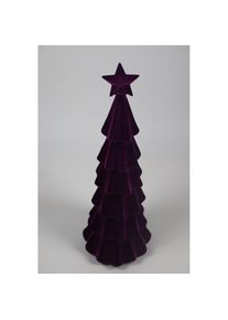 AM Design Figurine de No&euml;l &raquo;Tannenbaum mit samtweichem Flock&laquo; en plastique, hauteur 76 cm, en plusieurs couleurs