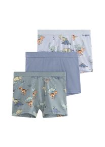 Lindex Sous-v&ecirc;tements 'Dinosaurs' Gar&ccedil;ons bleu / vert taille 122-128