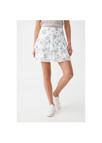 Only, Unisex, Only Minirock &raquo;ONLSAGA LACE MINI SKIRT&laquo; Materialmix, cloud dancer aop:floral winter sky (saga), S (36), Minirock von Only