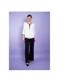 Seidel Moden, Unisex, Chiffonbluse &raquo;Exklusiv bei OTTO&laquo; in eleganter 2 in 1 Optik - MADE IN GERMANY, sanftes wei&szlig;, 52, 3/4-Arm Bluse von Seidel Moden
