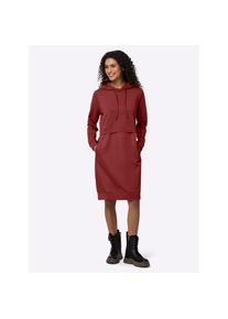 Heine, Unisex, Heine Shirtkleid &raquo;Shirtkleid&laquo; Paspeltaschen, dunkelrot, 36, Normalgr&ouml;ssen, trendiger Materialmix