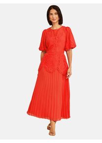 Love & Roses Kleid Damen Gr&ouml;&szlig;e 48 orangerot Sommerkleid